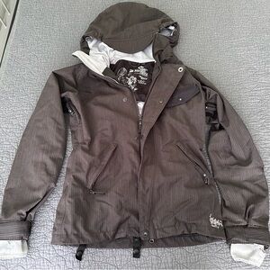 Billabong Outerwear Winter Collection Brown Hooded snowboarding Jacket women’s